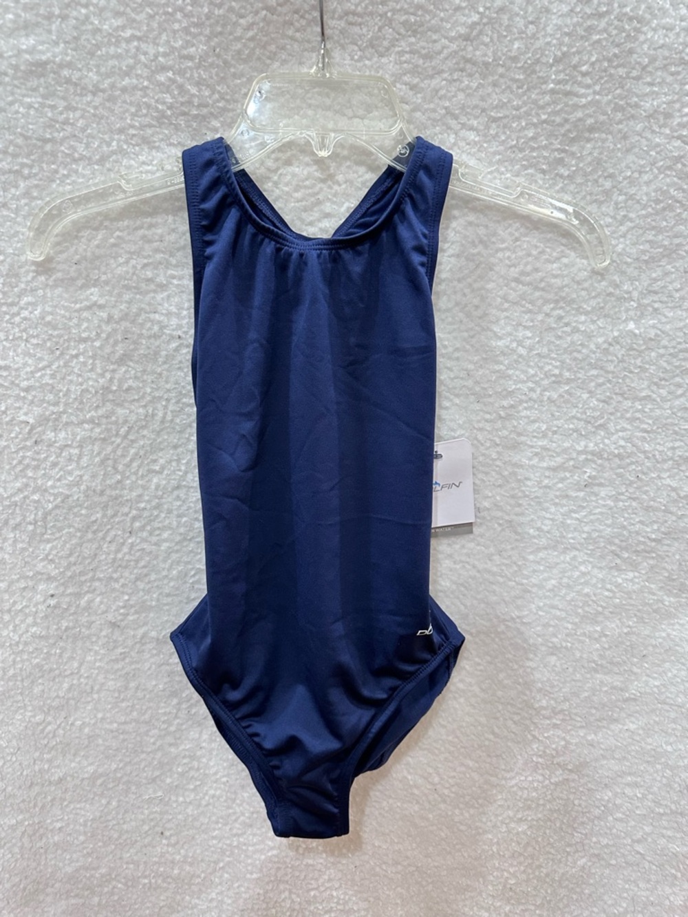 Navy Dolphin One-Piece Swimsuit